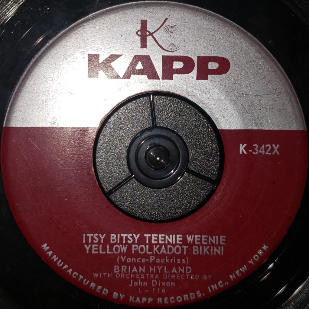 A-Side of Itsy Bitsy Teenie Weenie Yellow Polkadot Bikini 45 Single